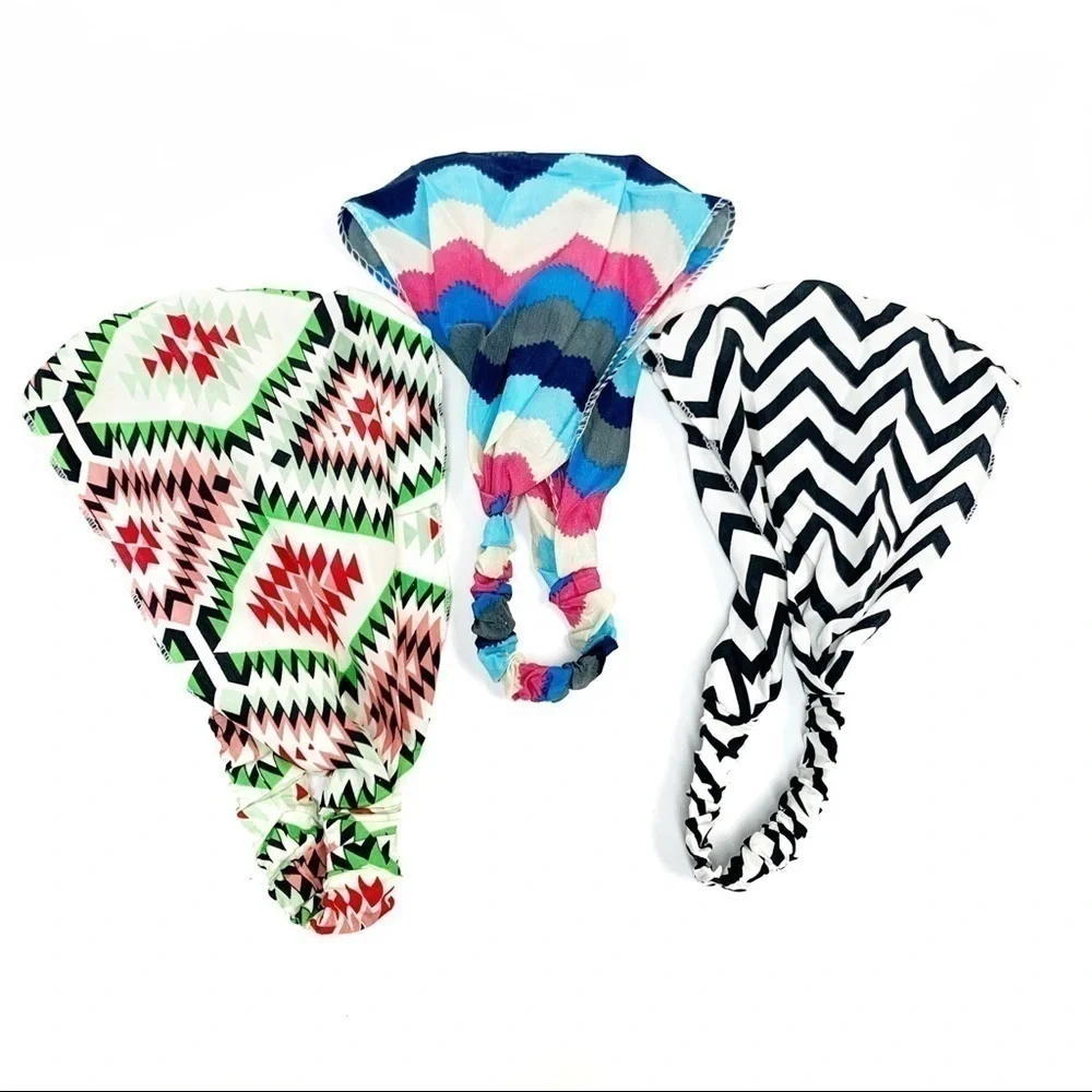 HEADBANDS Boho Elastic Hair Bands Bundles of 3